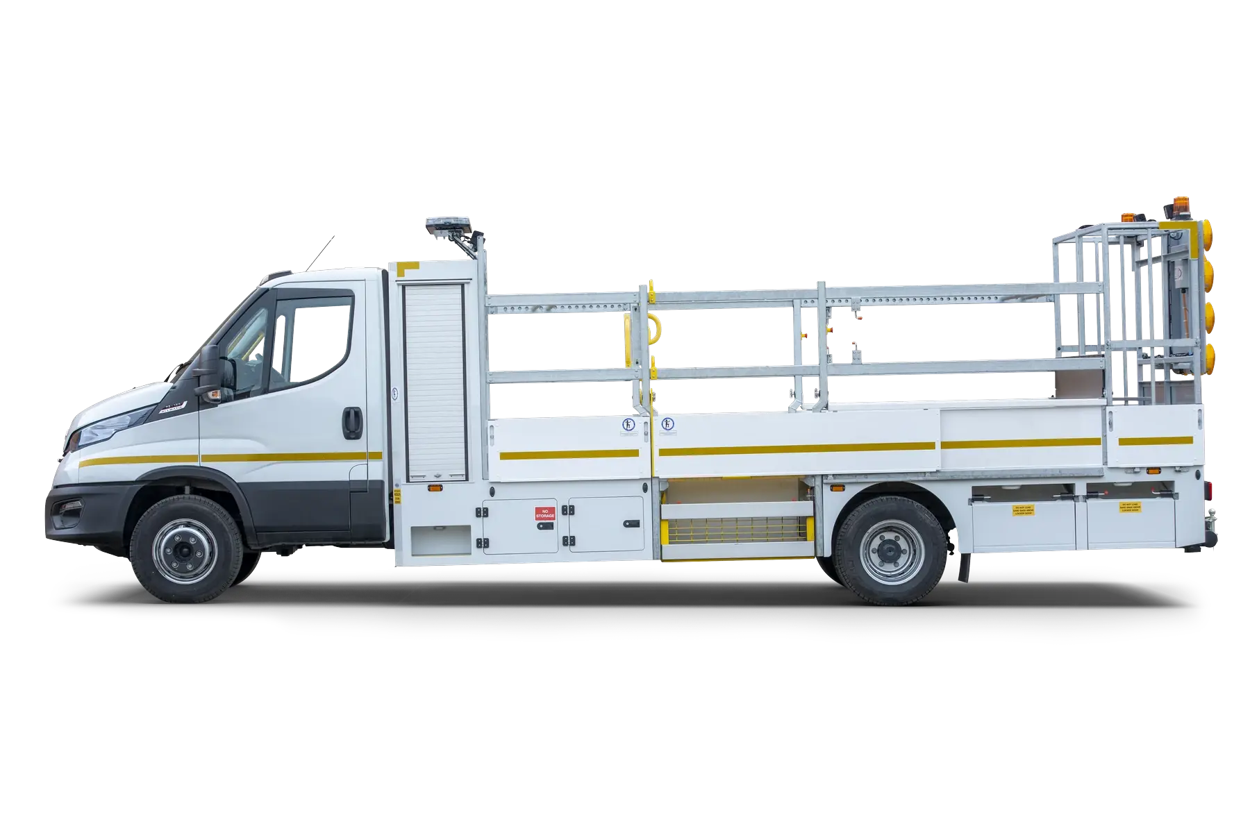 Traffic management vehicle for commercial hire