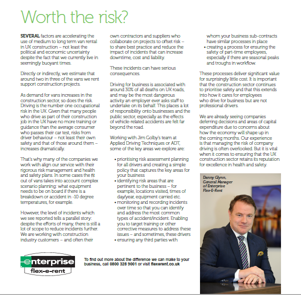 [News] Our feature in Construction Excellence Magazine on WRRR