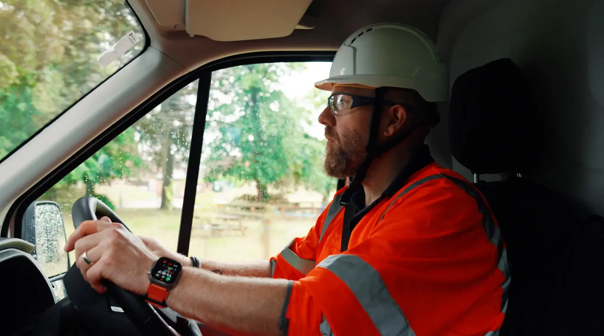Kier expert driving a van