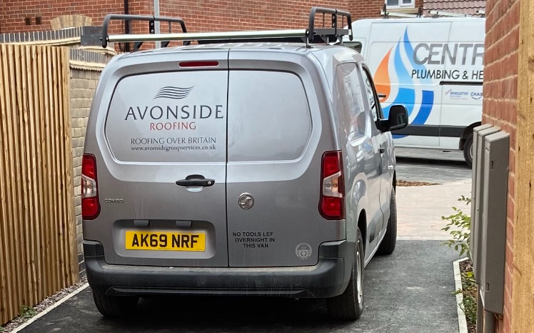 Picture of the back of Enterprise Flex-E-Rent with Avonside company branding
