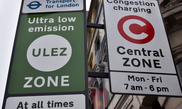 ULEZ signs in London